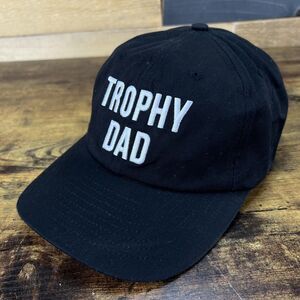 Trophy Dad Hallmark Black Adjustable Strap-Back Hat Baseball Cap